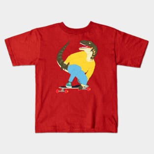 Skate Raptor Kids T-Shirt